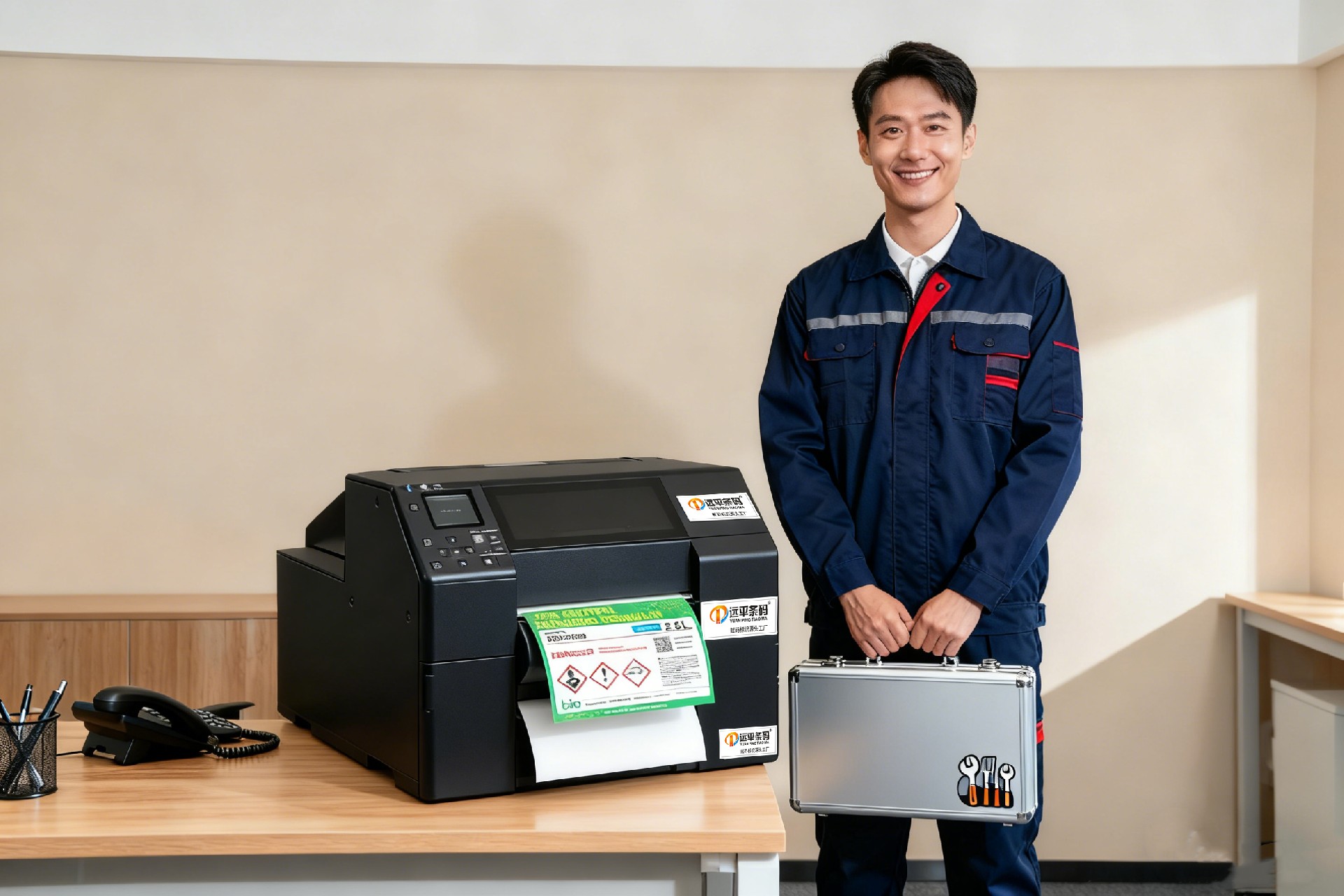 远平条码彩色标签打印机 × 标签纸源头工厂